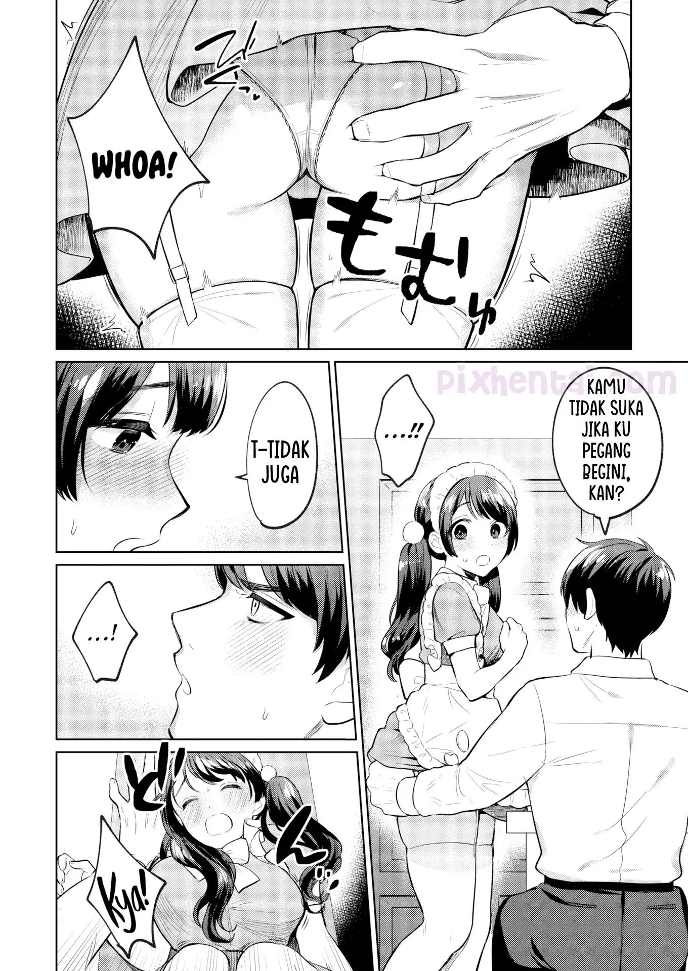 Komik hentai xxx manga sex bokep Careful of Maid Cafes Where Touching is OK 7